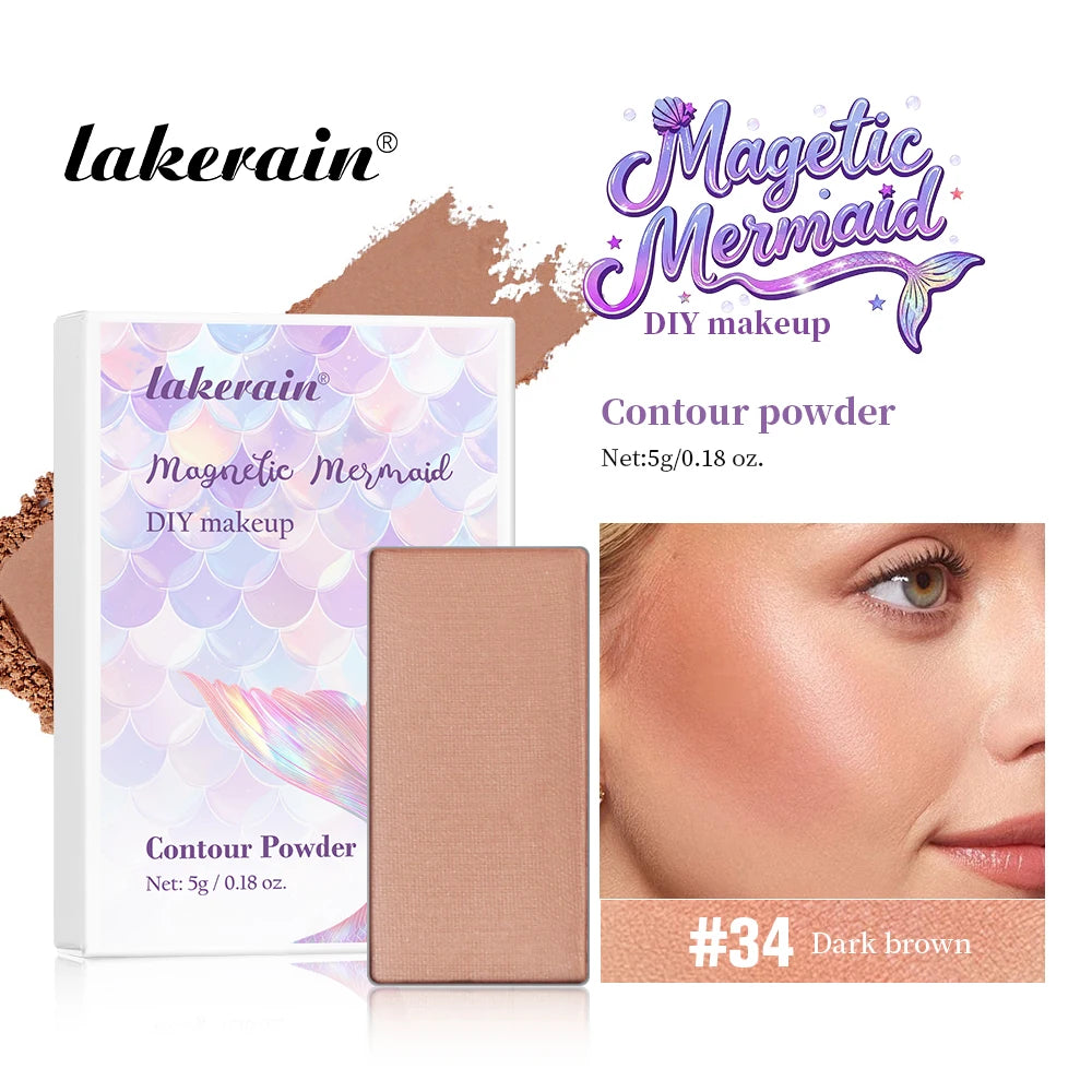Lakerain Magnetic Mermaid Eyeshadow Makeup Palette DIY Beauty Kit