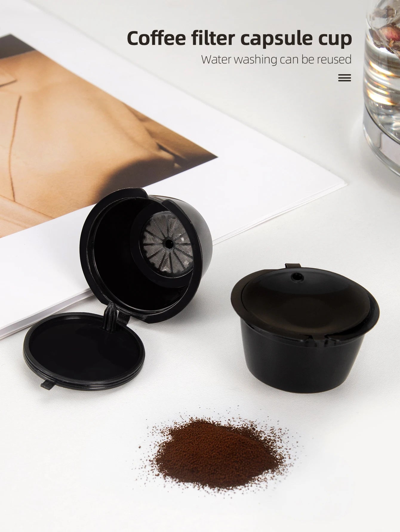 Reusable Coffee Capsules for Dolce Gusto Refillable Filter Pods