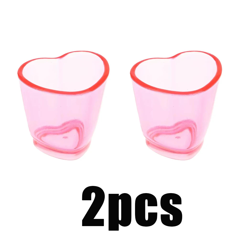 Heart Shaped Plastic Mini Wine Glasses for Romantic Parties and Events - 11