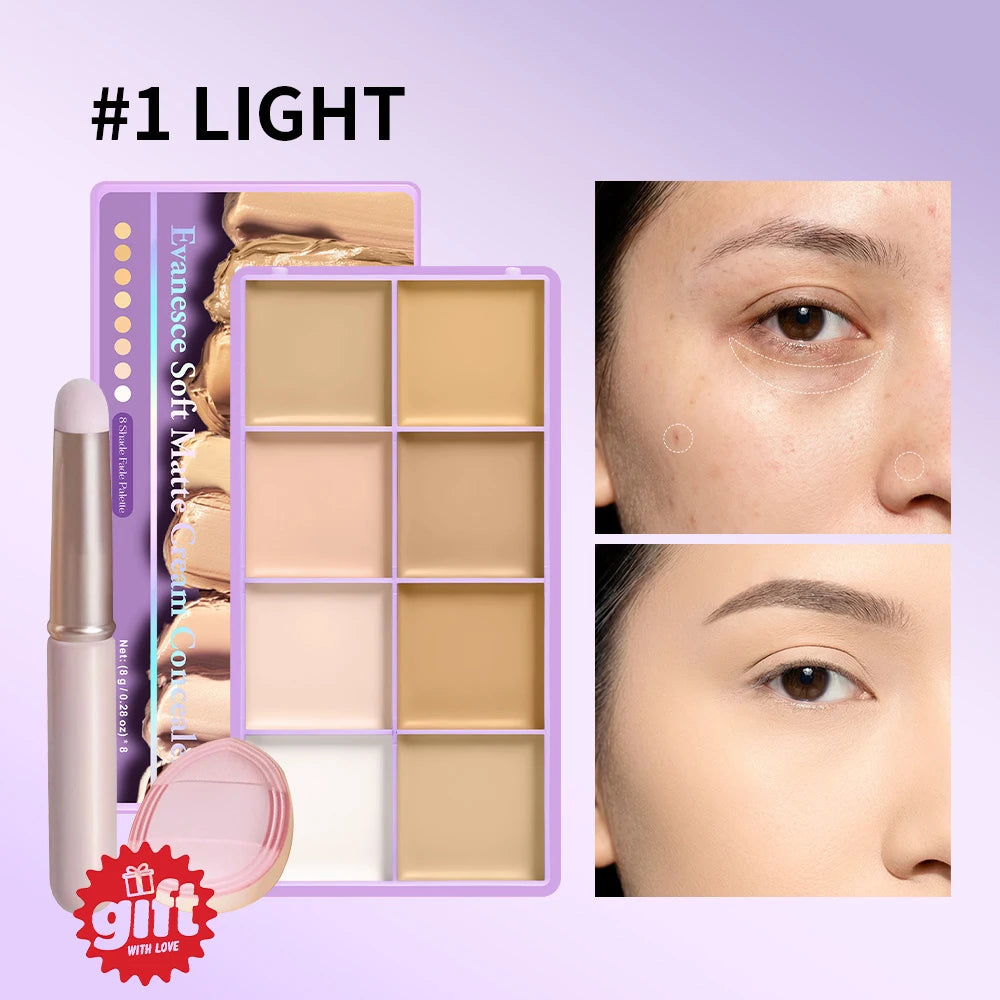 Cream Concealer Palette Long Wear Full Coverage Makeup - 20