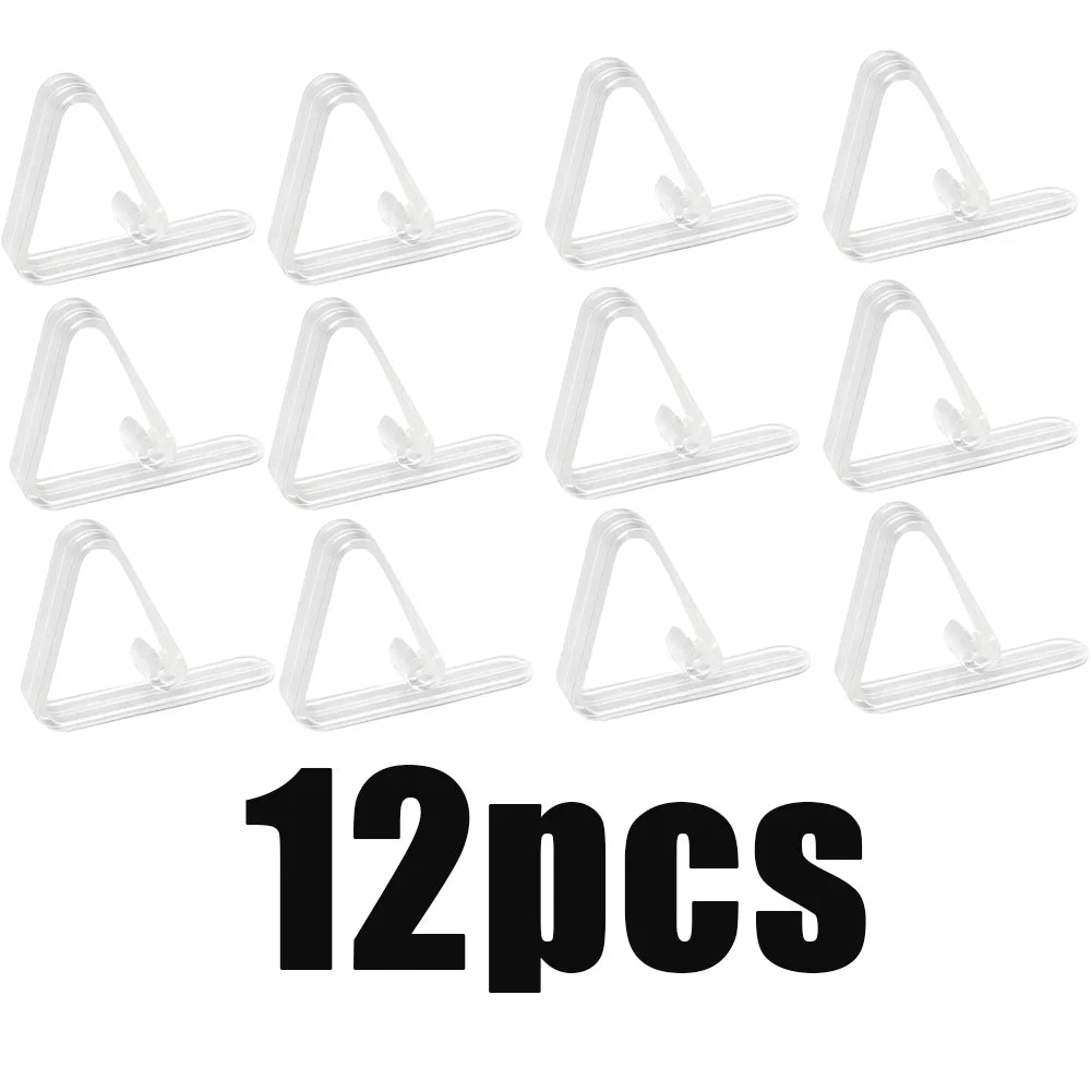 Clear Tablecloth Clips Anti Slip Table Cover Holder Set 6 12 24 Pack - 17