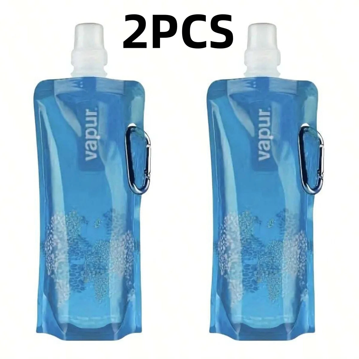 Portable Foldable Water Bag 500ml Soft Flask for Hiking and Camping
