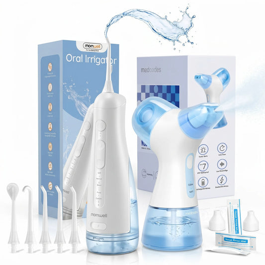 Water Flosser and Nasal Rinse Oral Care and Sinus Cleaning Kit