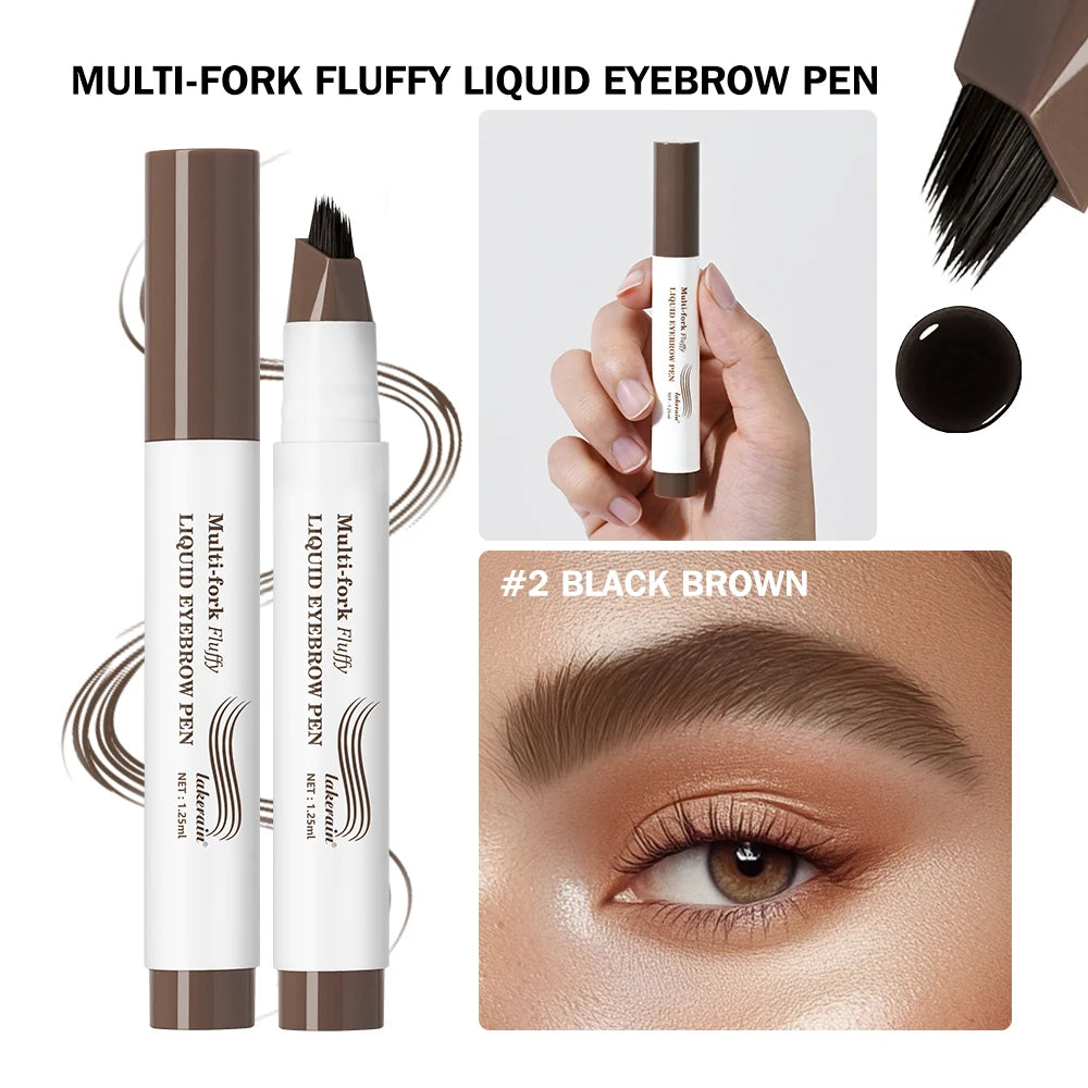 Waterproof Liquid Eyebrow Pencil Multi Fork Tattoo Pen - 27