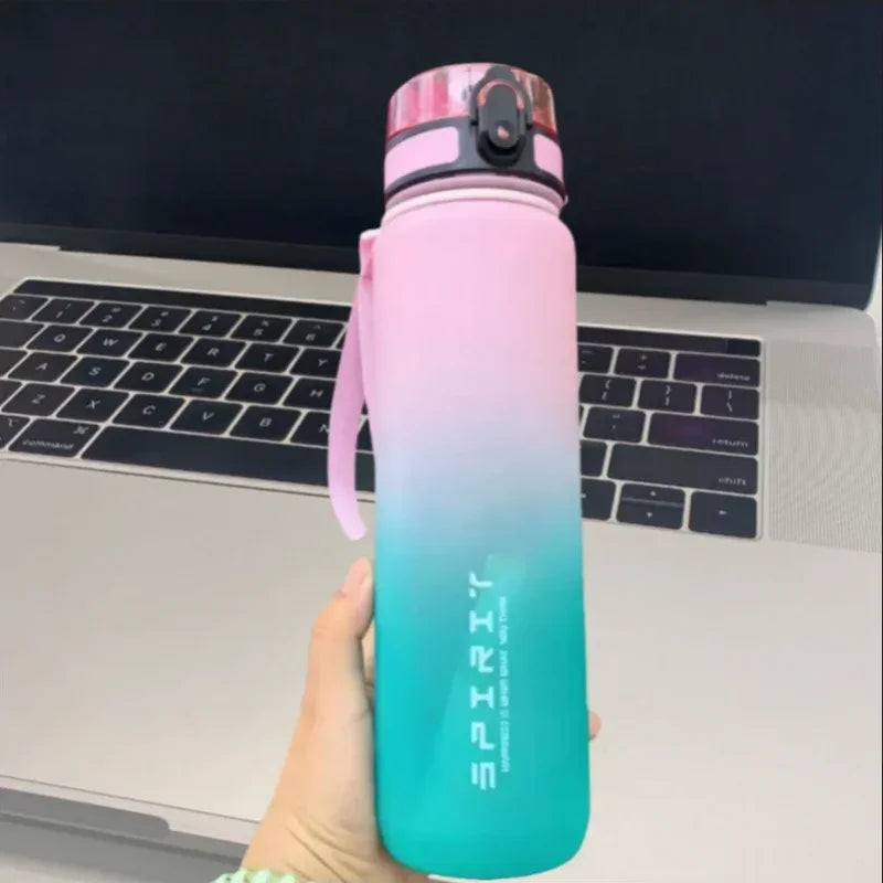 Leak Proof Sports Water Bottle Portable Gym Fitness Jug 500ml 1000ml - 10