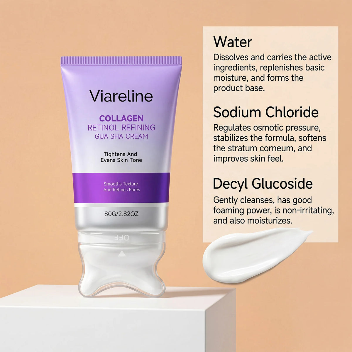 Collagen Retinol Gua Sha Cream Face Tightening Lifting Skincare
