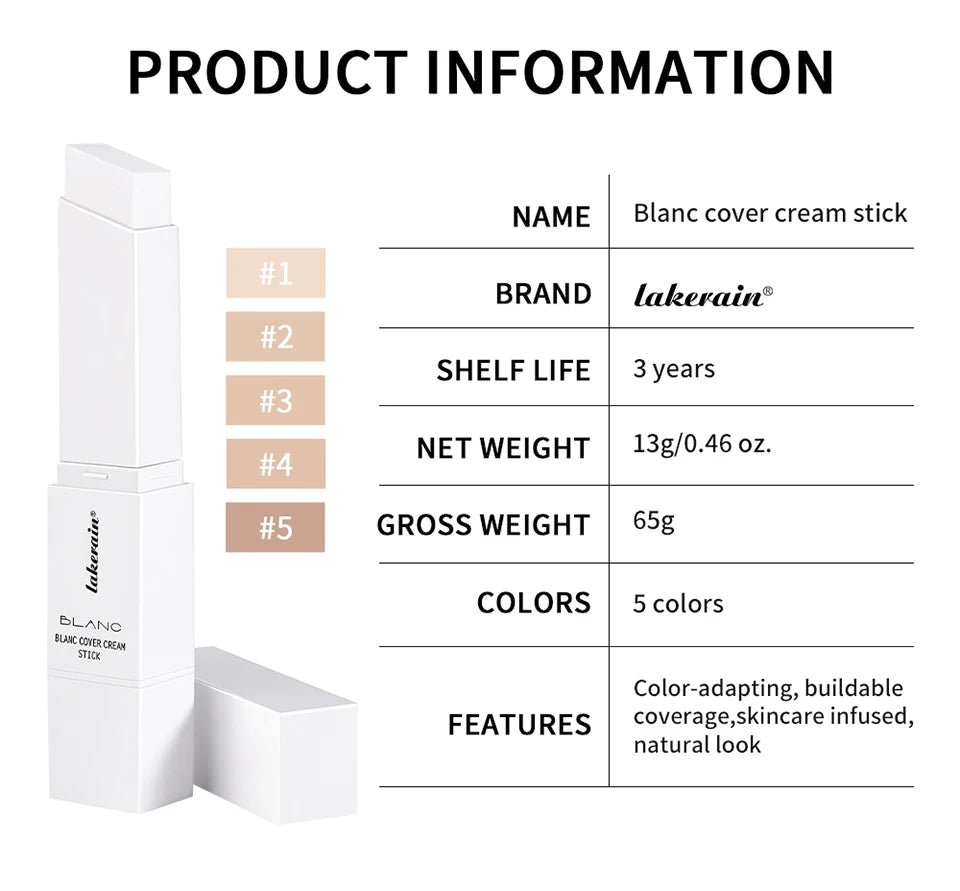 Blanc Cover Cream Stick Foundation Makeup Base - 18