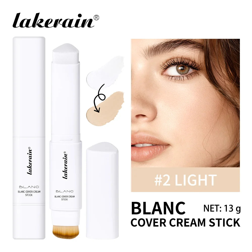 Dual-Ended Color Changing Foundation Stick Smooth Makeup Blending