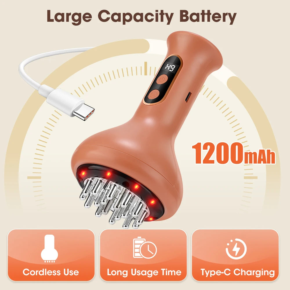 Electric Cupping & Scraping Massager Hot Compress Body Slimming Tool