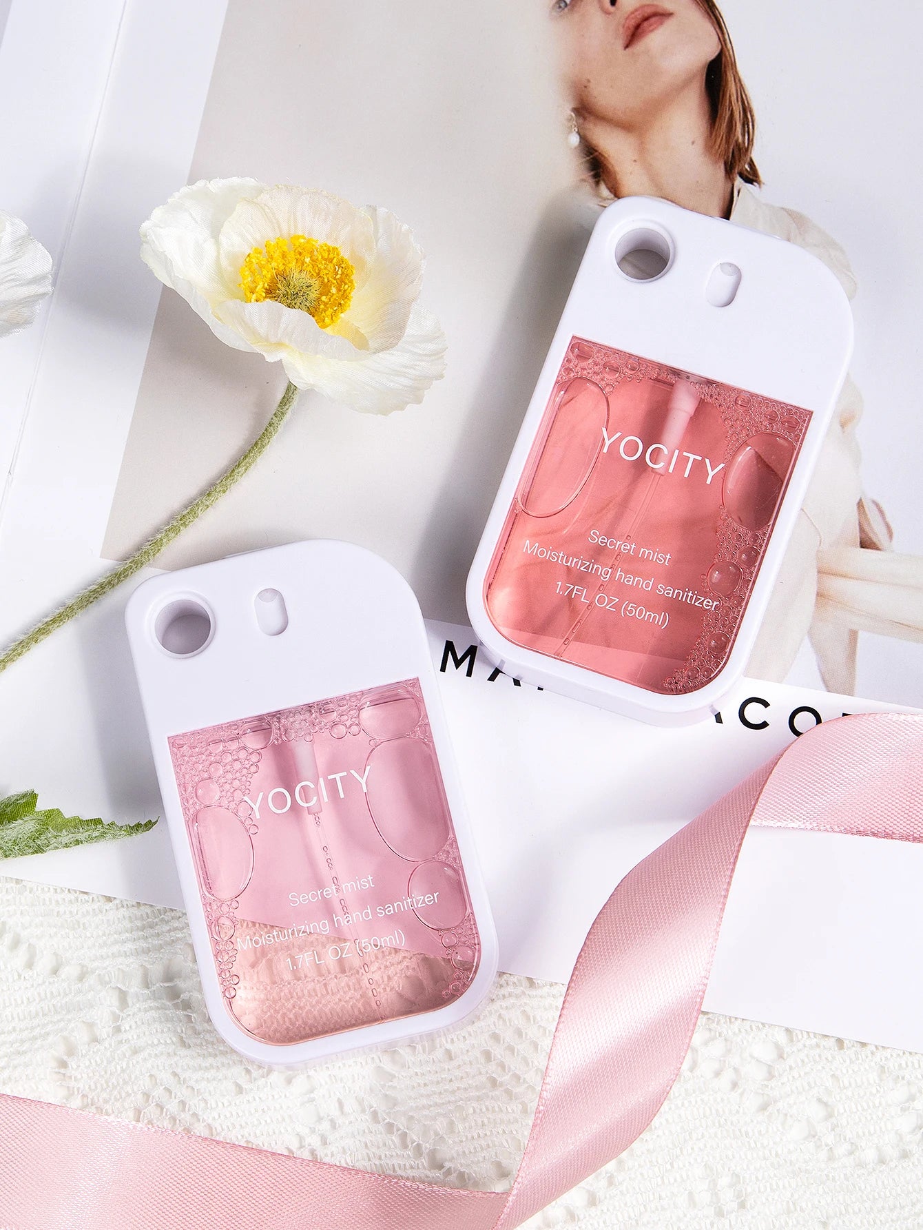 YOCITY 50ml Portable Air Freshener and Hand Sanitizer Spray with Keychain - 3