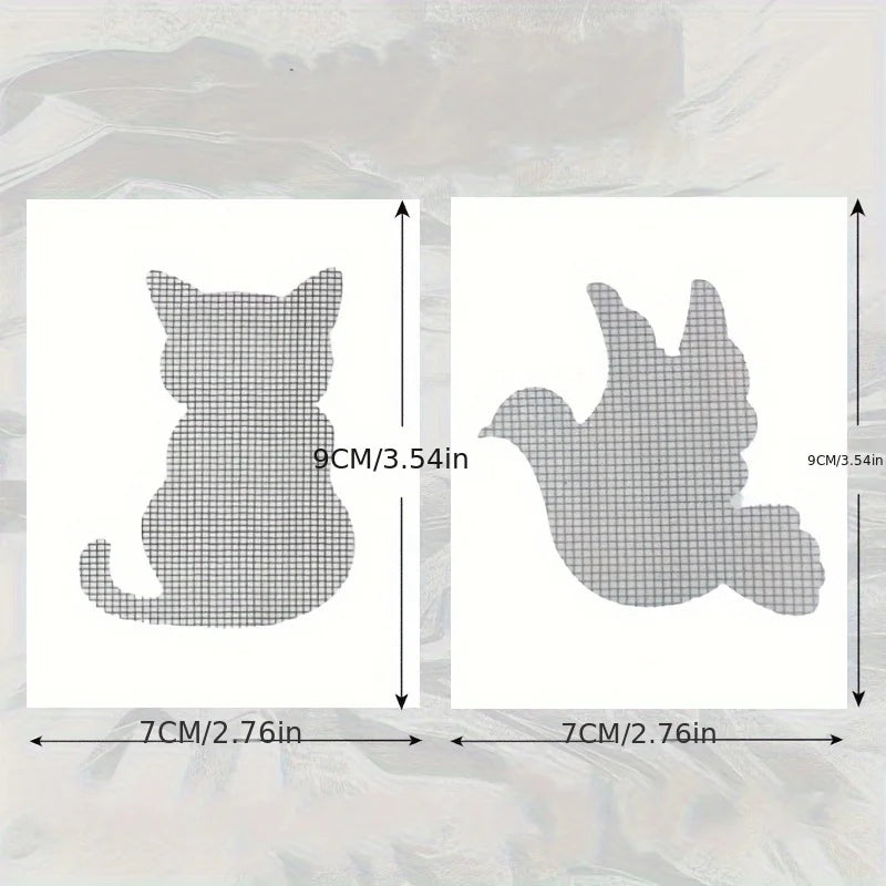 10Pcs Window Screen Repair Kit Adhesive Patch Mesh Net Fix Sticker