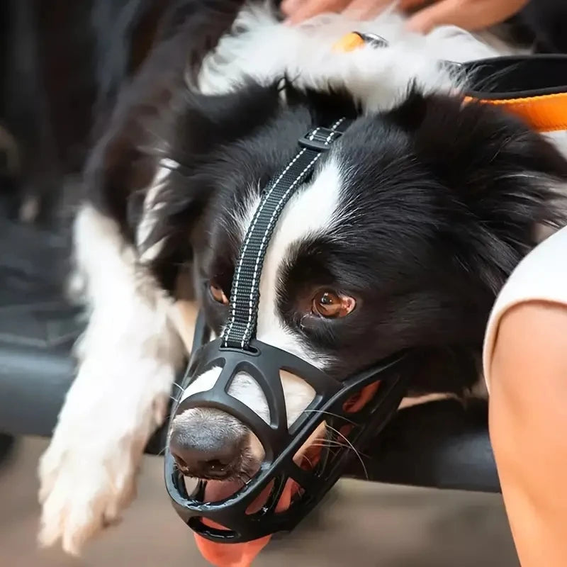 Adjustable Dog Muzzle Breathable Anti-Biting Basket Guard for Pets