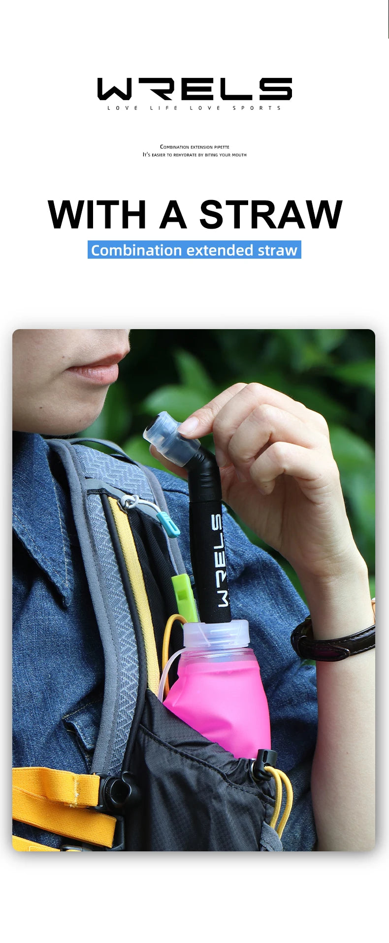 Collapsible Soft Flask Water Bottle TPU Running Hydration Pack