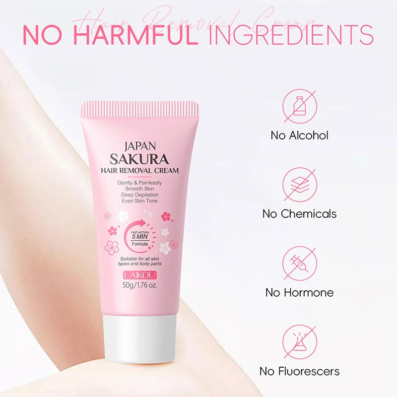 Eelhoe Hair Removal Cream Painless Body Epilator and Growth Inhibitor