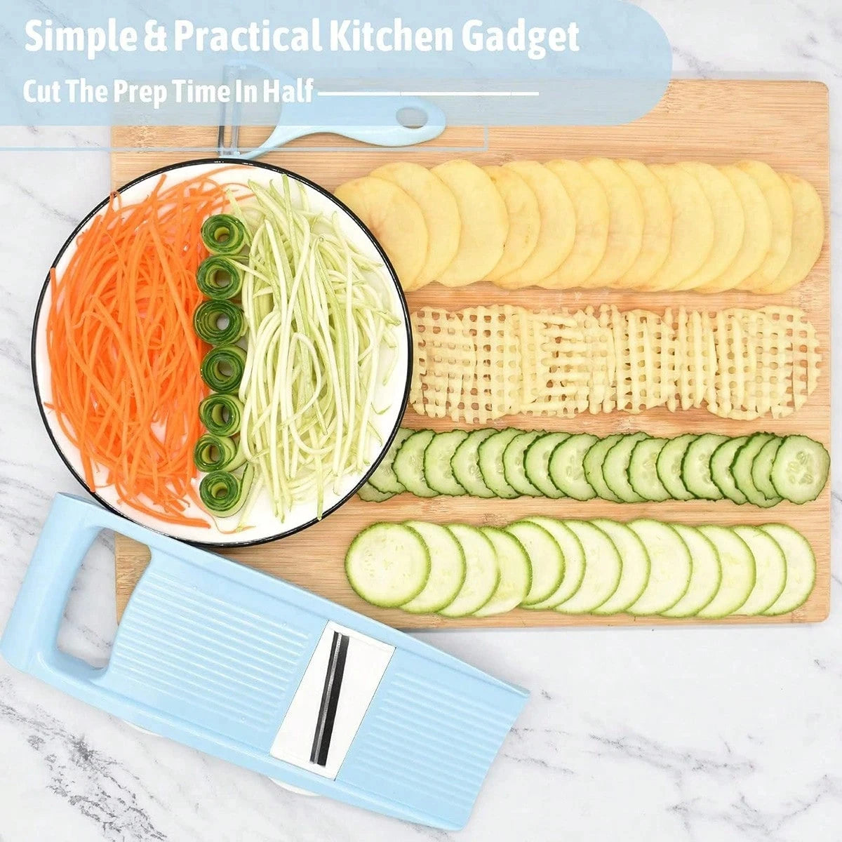 5-in-1 Vegetable Slicer Grater Multifunctional Kitchen Food Chopper