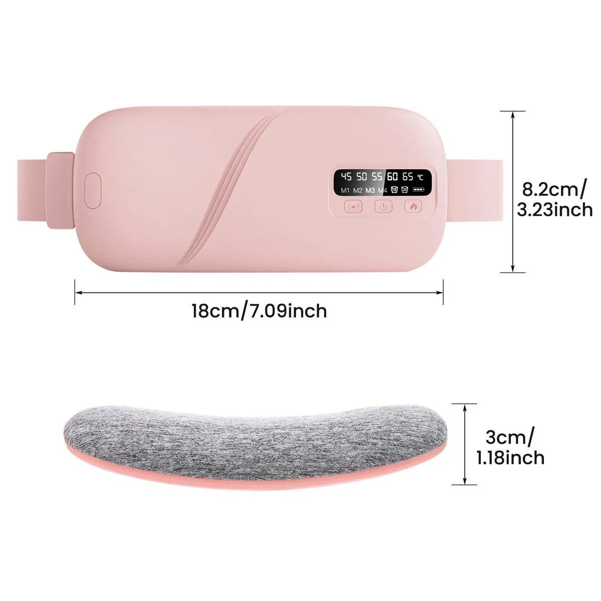 Cordless Menstrual Heating Pad Portable Abdominal Warmer Belt