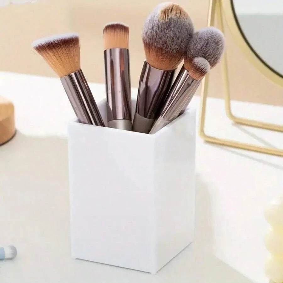 Acrylic Makeup Brush Holder Desk Organizer Cosmetic Storage Case - 6