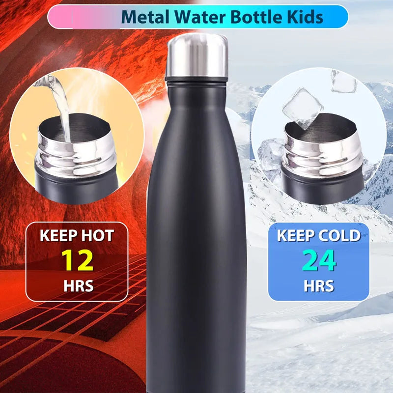 Stainless Steel Vacuum Flask Insulated Water Bottle 500ml 750ml - 11