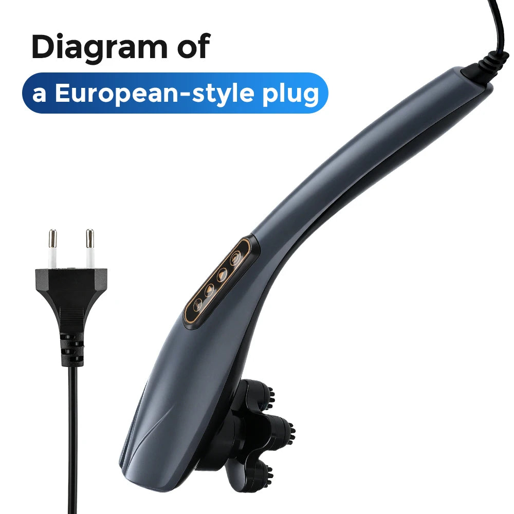 Electric Dolphin Handheld Back Neck and Body Muscle Massager Hammer
