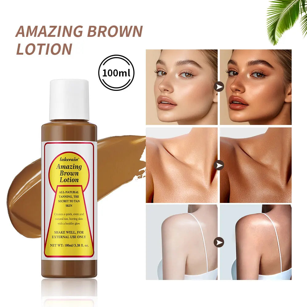 Amazing Brown Tanning Lotion Self Tanner Booster - 1
