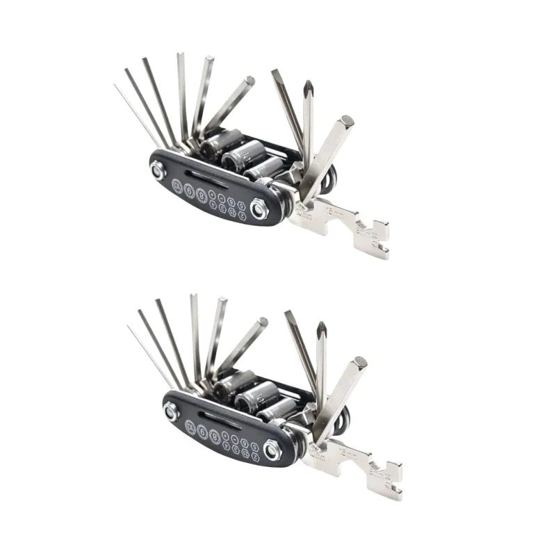 16-in-1 Bike Multitool Portable Cycling Repair Kit for Mountain Road Bikes - 11