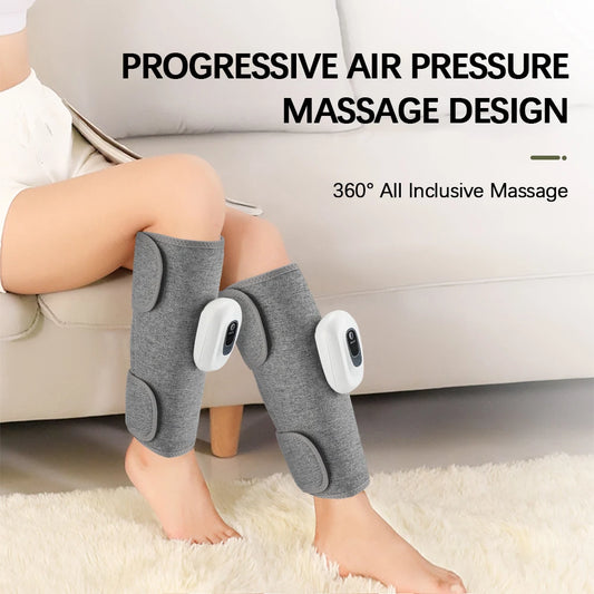 Wireless Air Pressure Calf Massager Electric Leg Compression Wrap