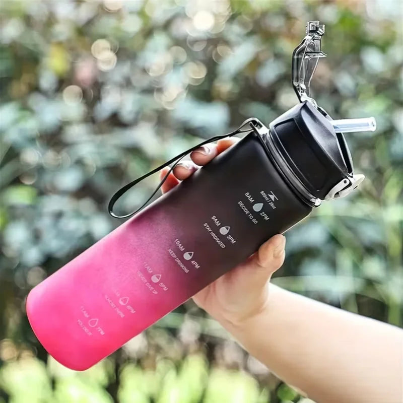 750ml Gradient Sports Water Bottle Leakproof Hydration Tracker Flask