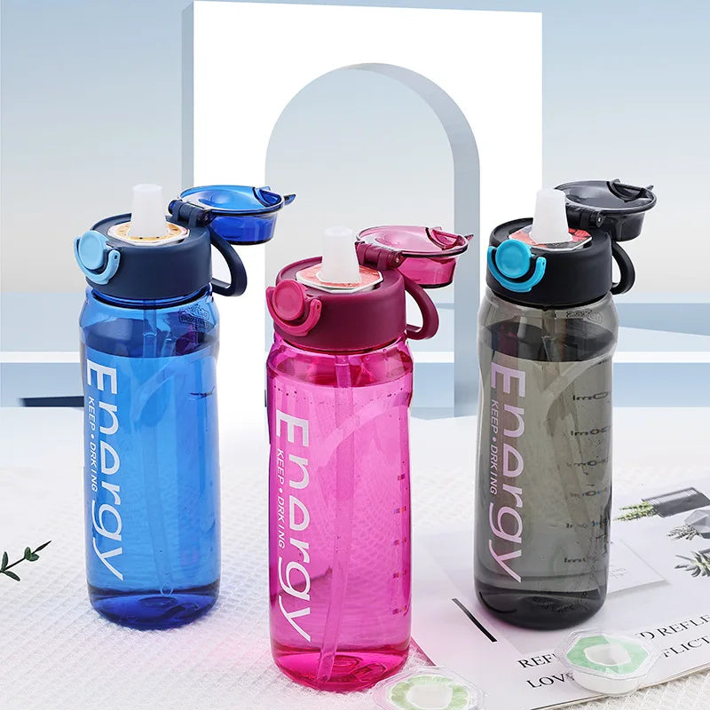 1000ml Fruit Flavored Water Bottle Gradient Sport Hydration Jug - 3