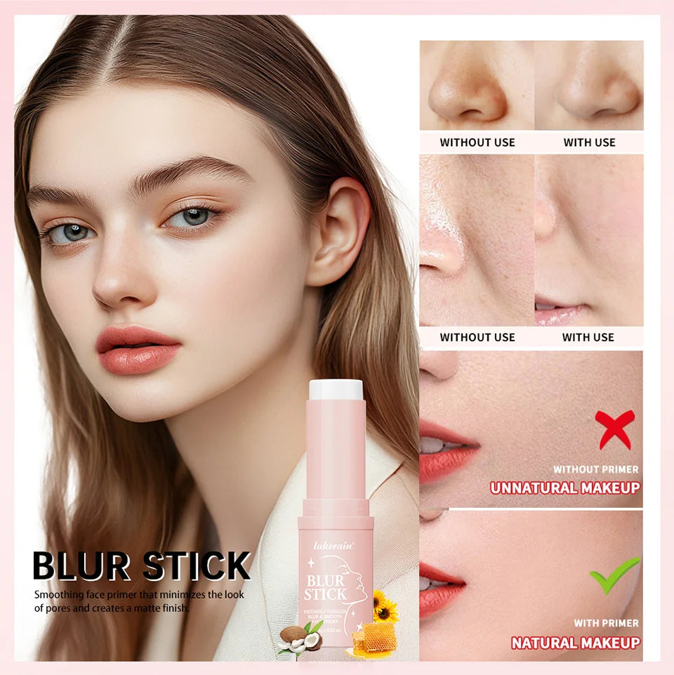 Blur Stick Invisible Pore Primer Matte Face Primer Makeup Base