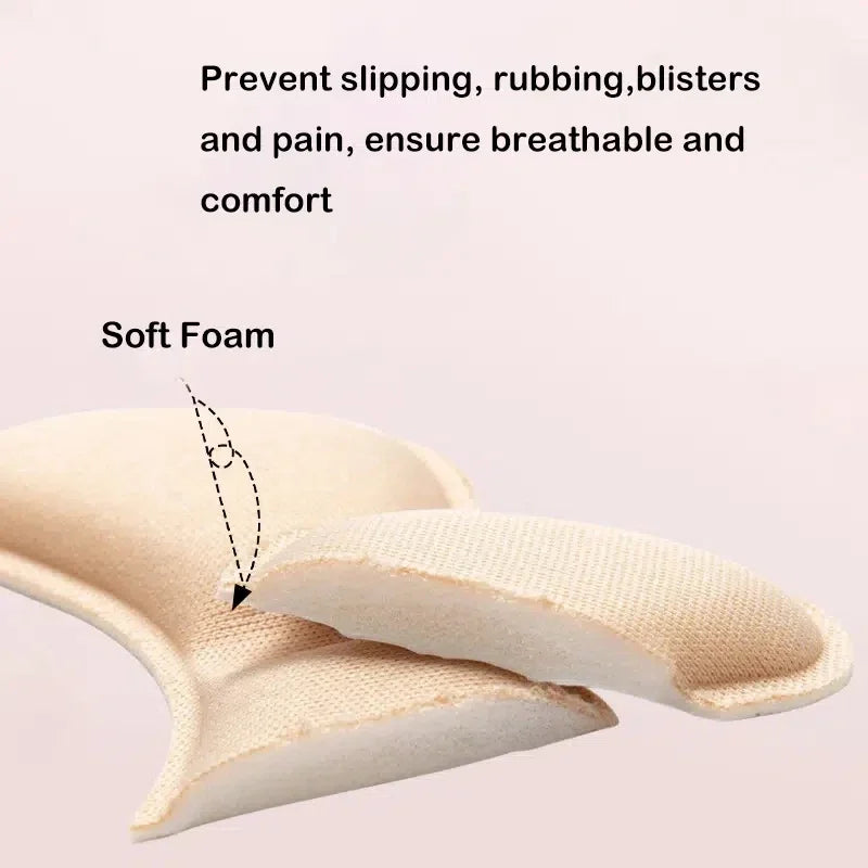 Soft Foam Heel Cushions Anti-Slip Shoe Grips and Foot Pads