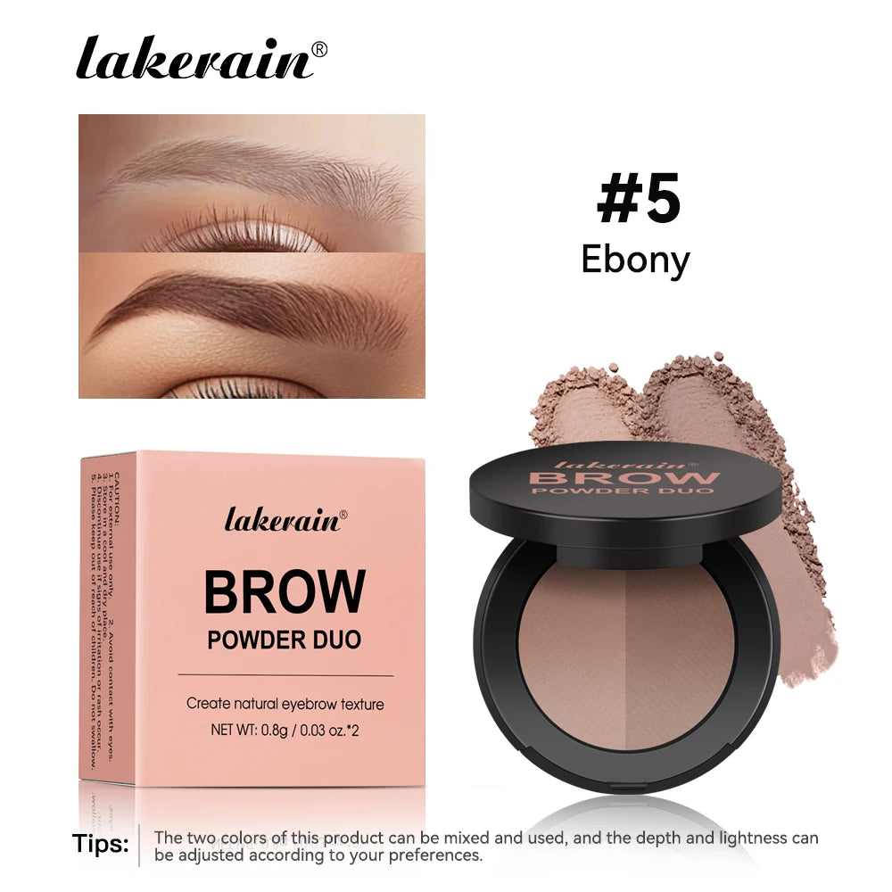 Two-Color Eyebrow Powder Long Lasting Contour and Nose Shadow Makeup