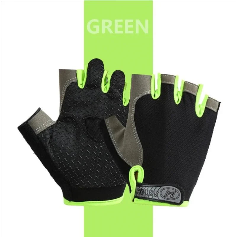 Fingerless Cycling Gloves Anti-Slip Shockproof Sports Training Mitts - 14