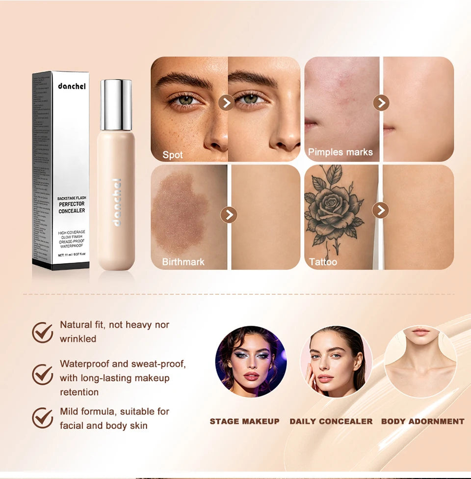 Liquid Concealer Full Coverage Waterproof Dark Circle Corrector - 10