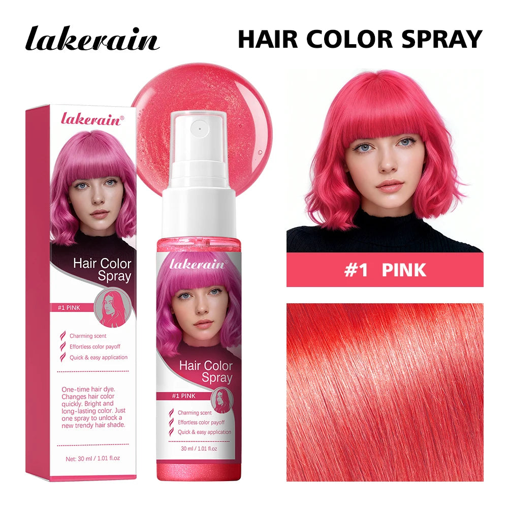 Temporary Hair Color Spray Washable DIY Dye