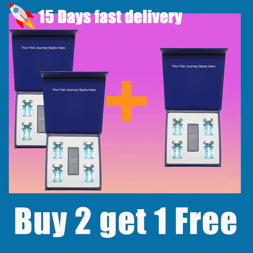 Microneedle Hair Regrowth Care Kit Scalp Serum Treatment