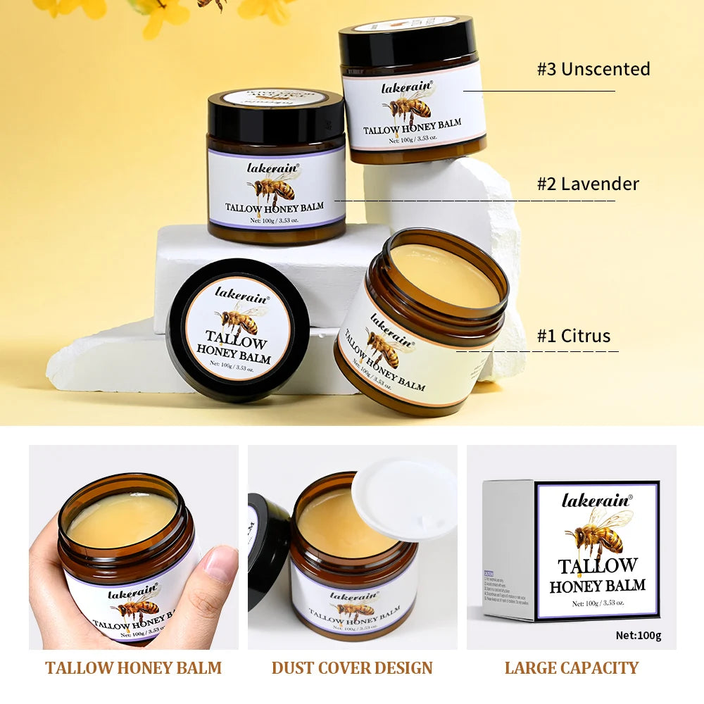 Whipped Beef Tallow and Honey Balm Face Cream
