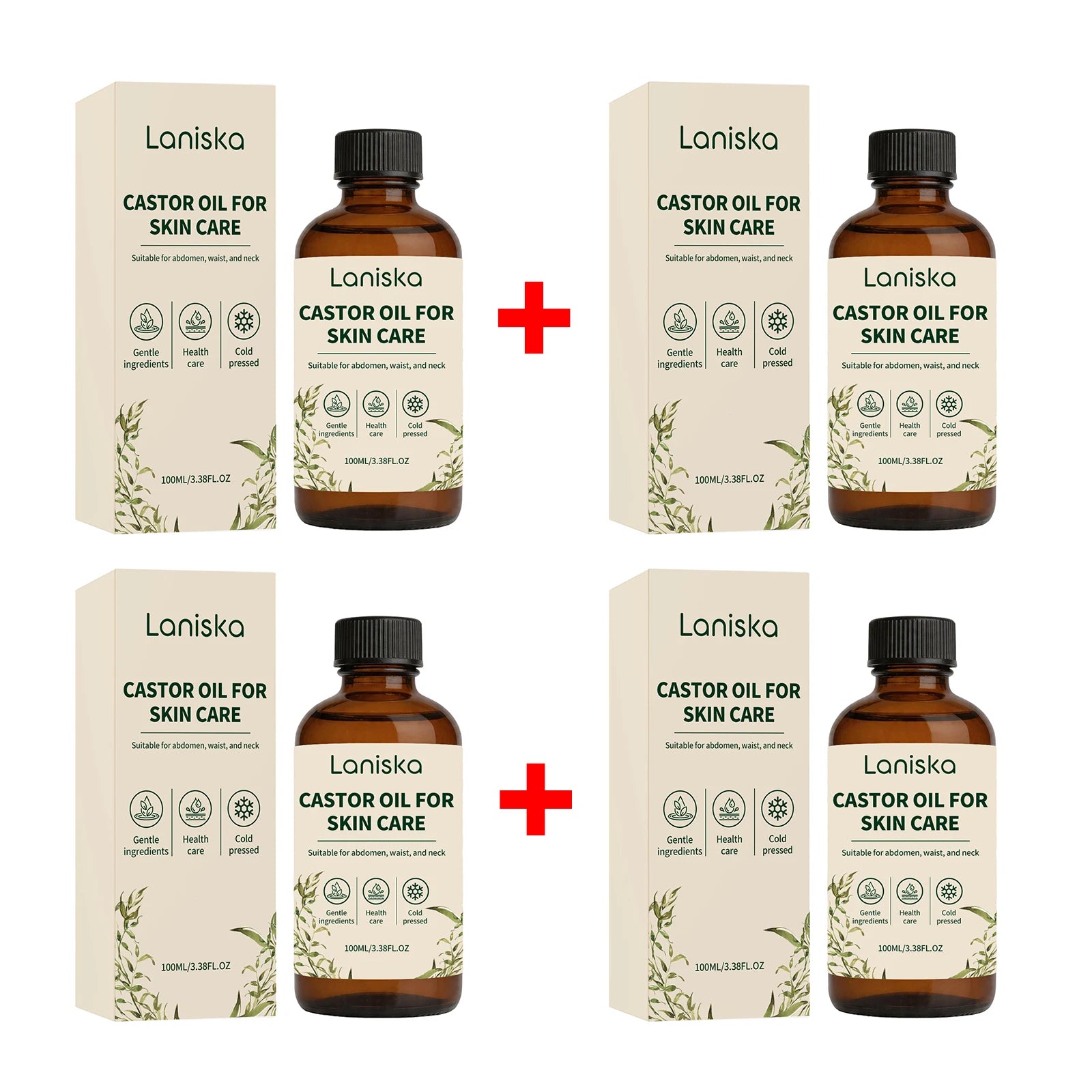 Laniska Cold Pressed Castor Oil for Skin Hydration and Body Massage Care - 13