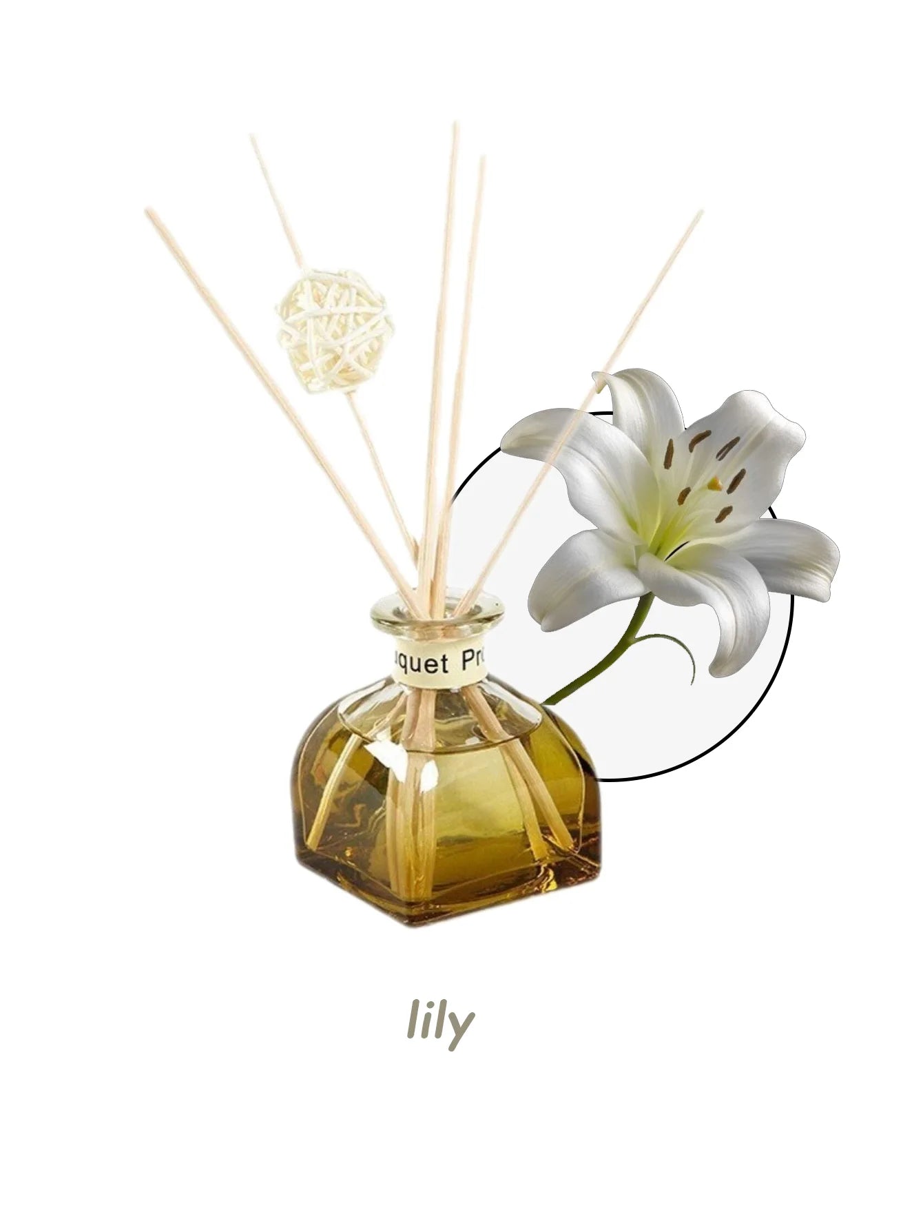 50ml Reed Diffuser Essential Oil Set Home Fragrance Aromatherapy - 8