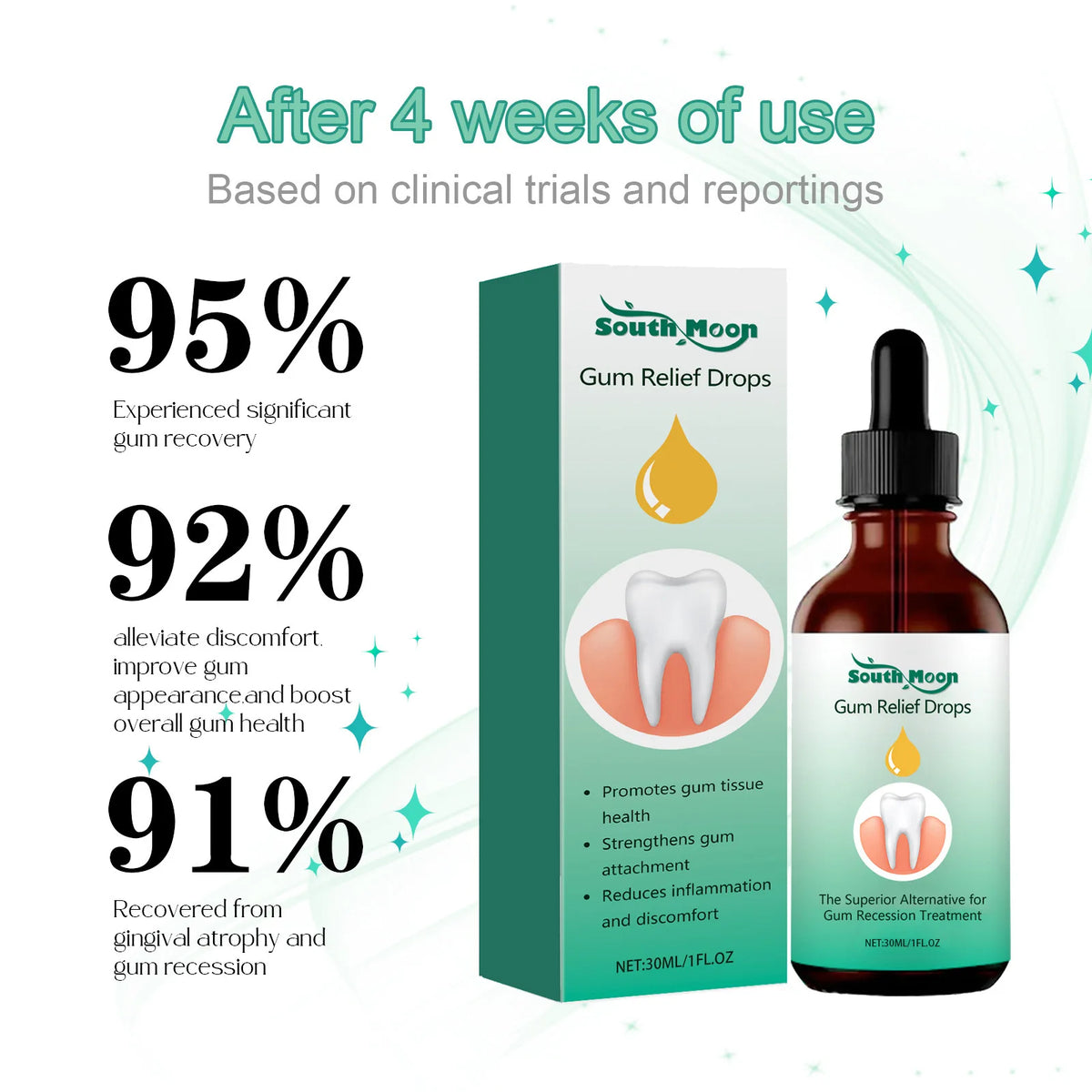 Toothache Relief Drops Plaque Stain Gum Pain Cure Oral Care