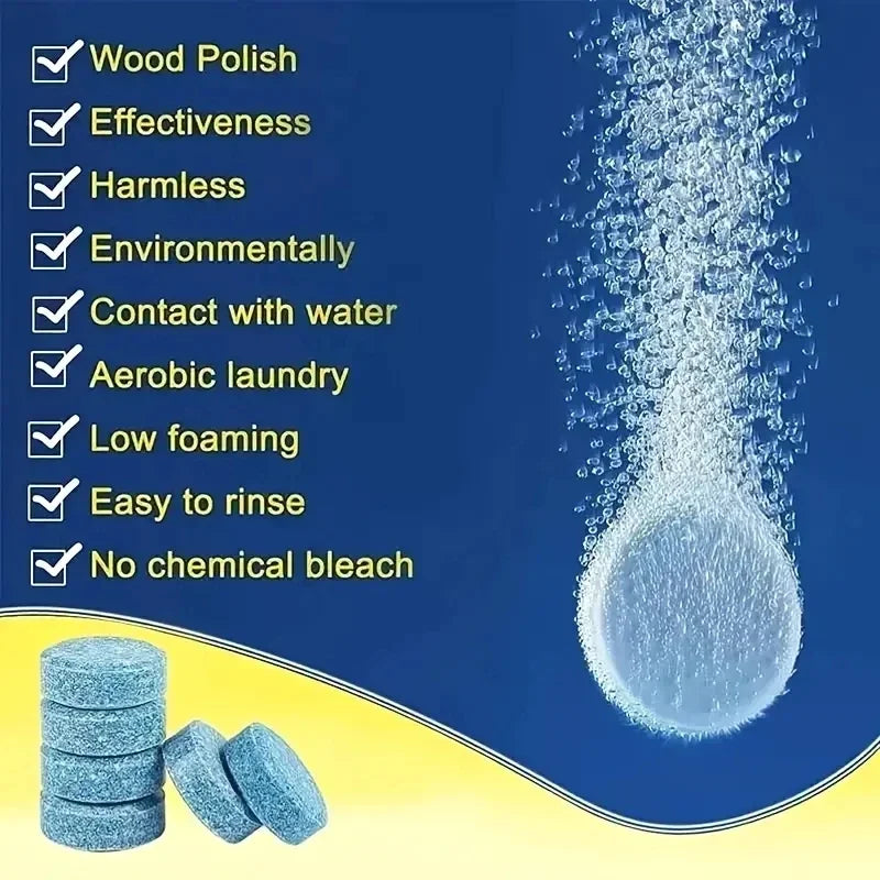 10PCS Car Windshield Wiper Washer Fluid Concentrated Effervescent Tablets - 3