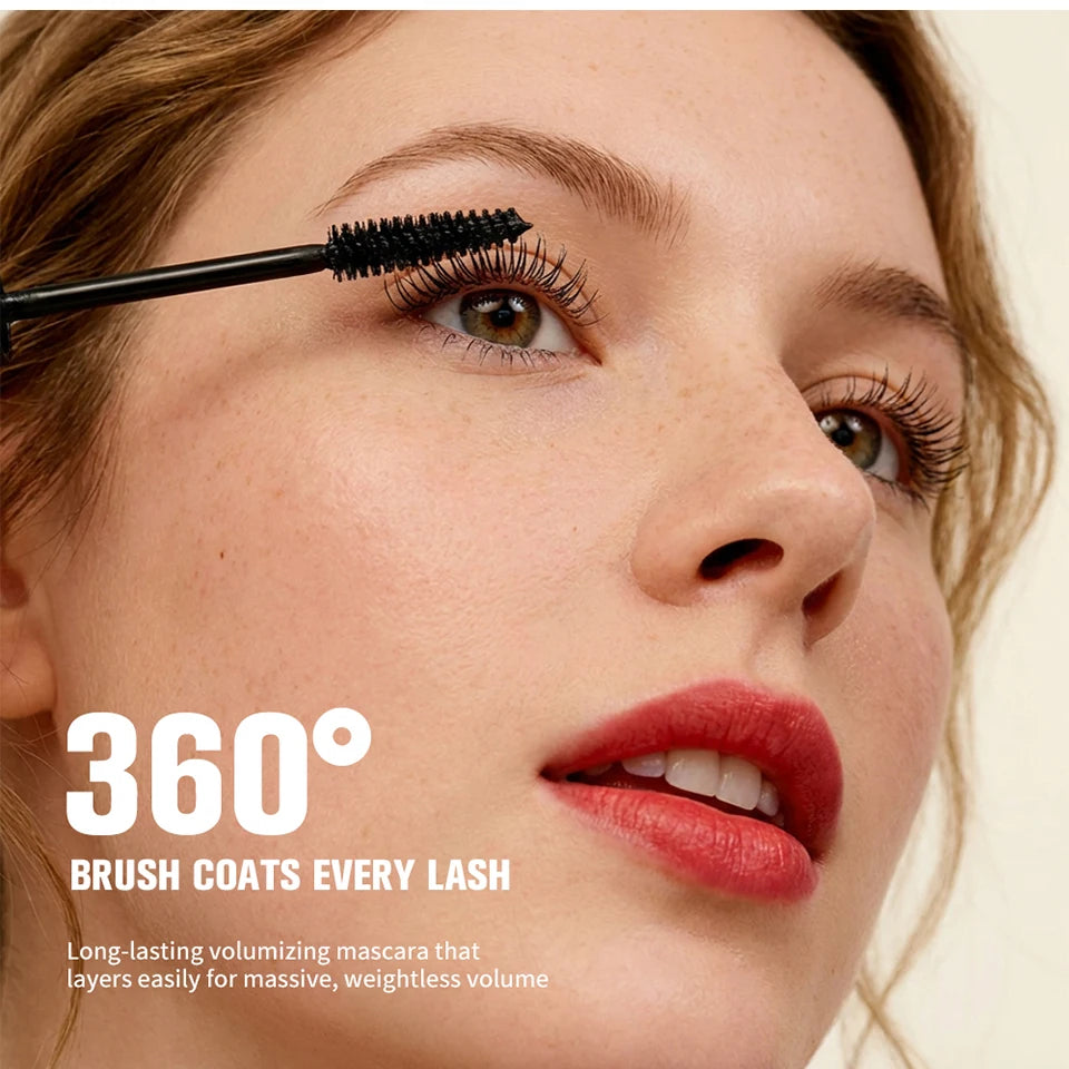 Black Volumizing Mascara Waterproof Lengthening Eyelash Extension
