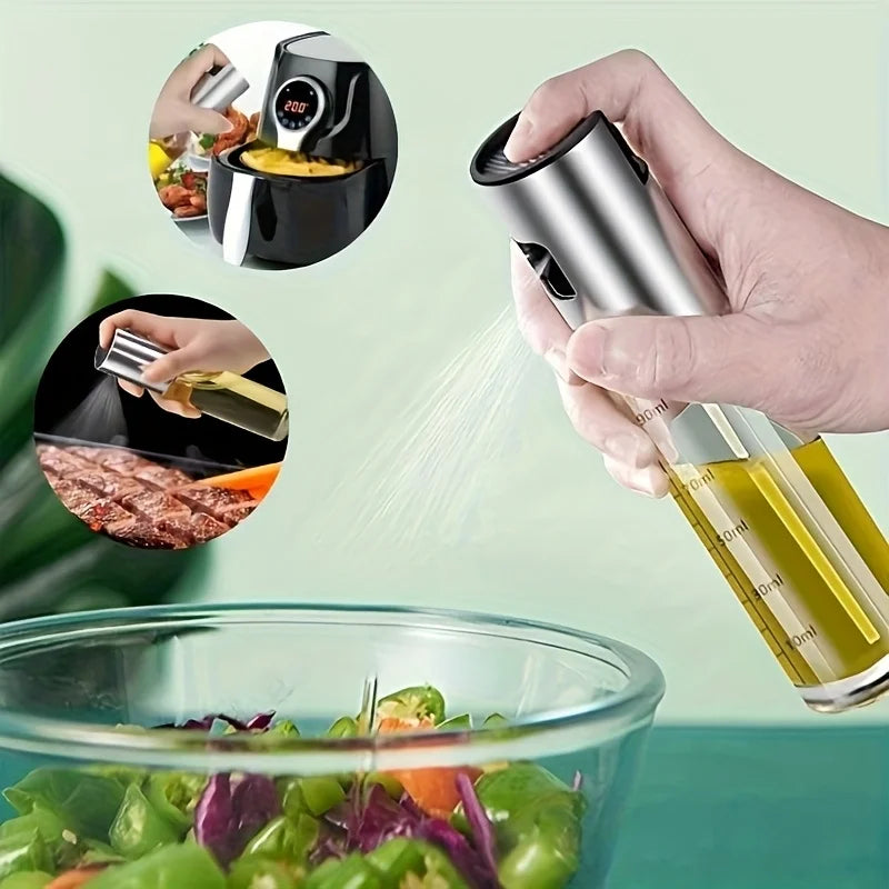 3 Pack Glass Oil Sprayer Bottle for Cooking BBQ and Air Fryer Baking - 7
