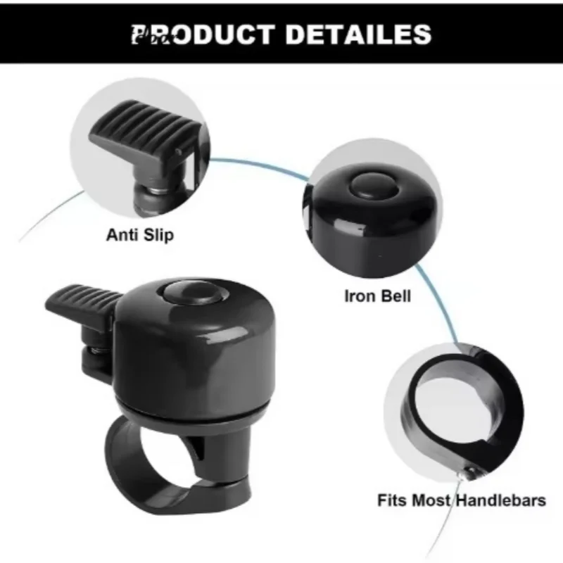 Aluminum Alloy Bicycle Bell Crisp Sounding Bike Handlebar Ring Horn - 6