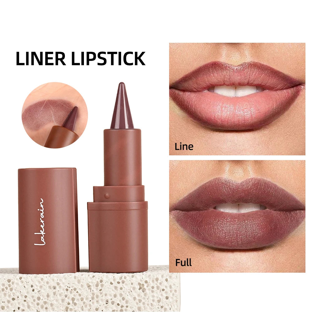 Waterproof Nude Brown Lip Liner Pencil Contour Makeup Tint