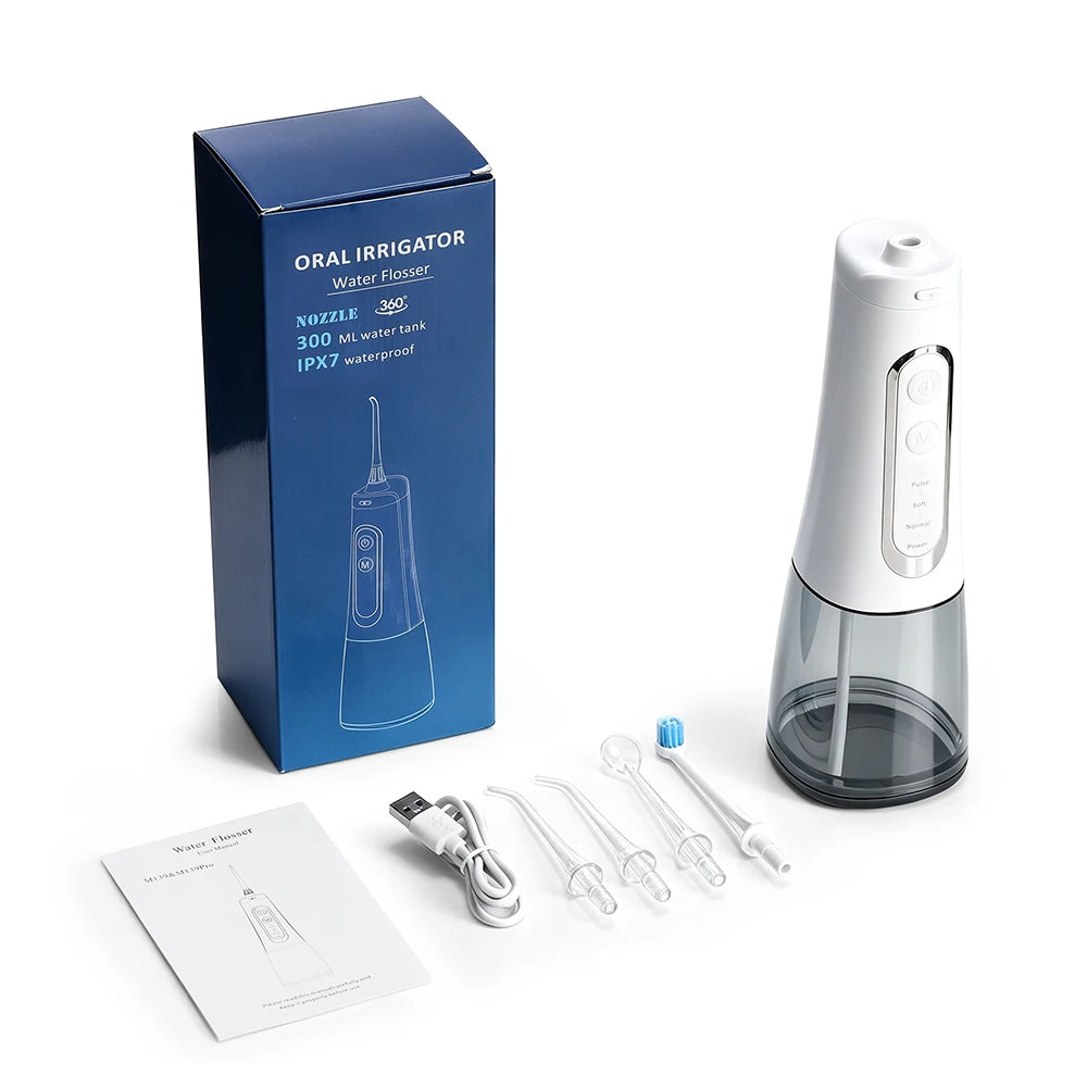 Cordless Water Dental Flosser Teeth Cleaner