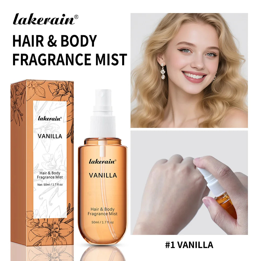 Vanilla and Rose Fragrance Mist Body Spray