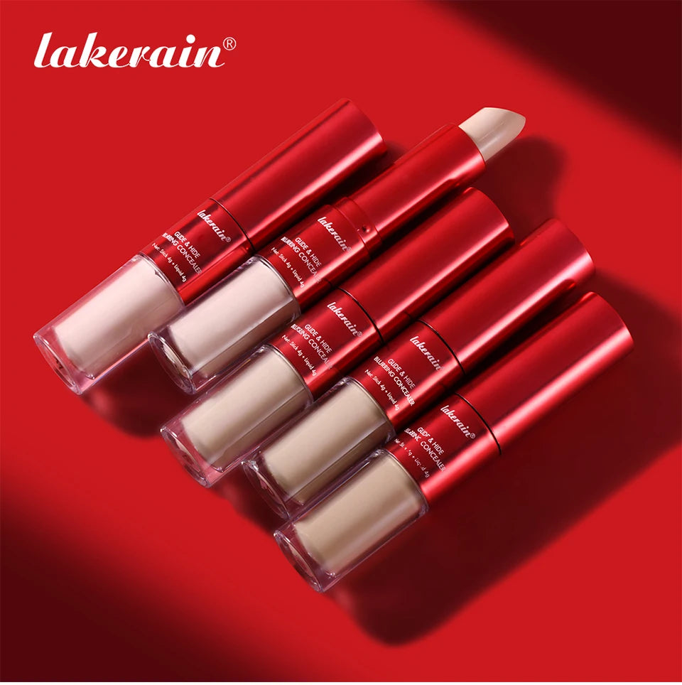 2-in-1 Glide & Hide Blurring Concealer Liquid Foundation Makeup