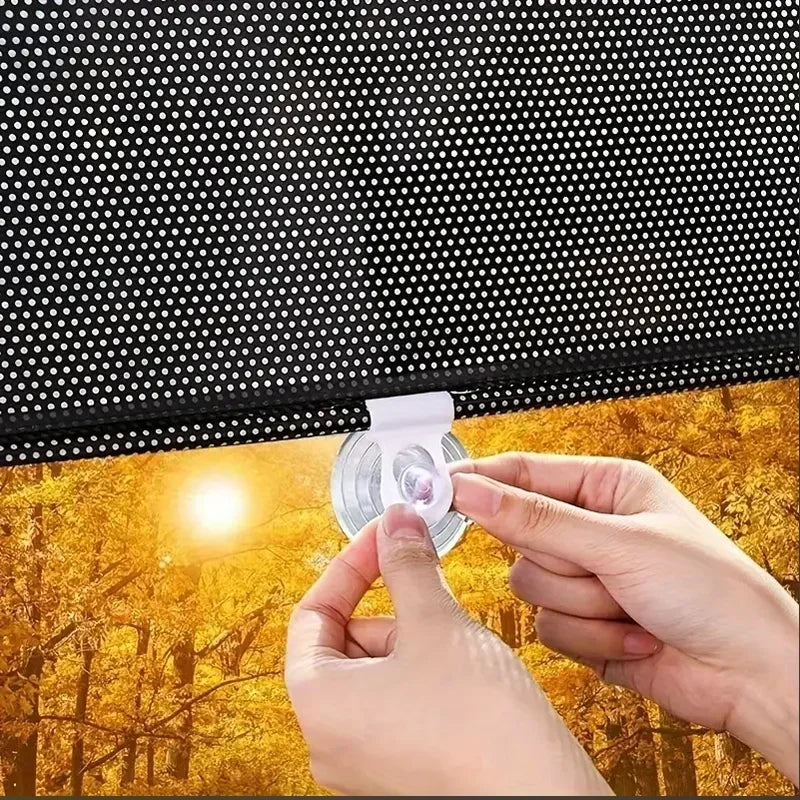 Retractable Window Sunshade Suction Cup Heat Insulation Blind