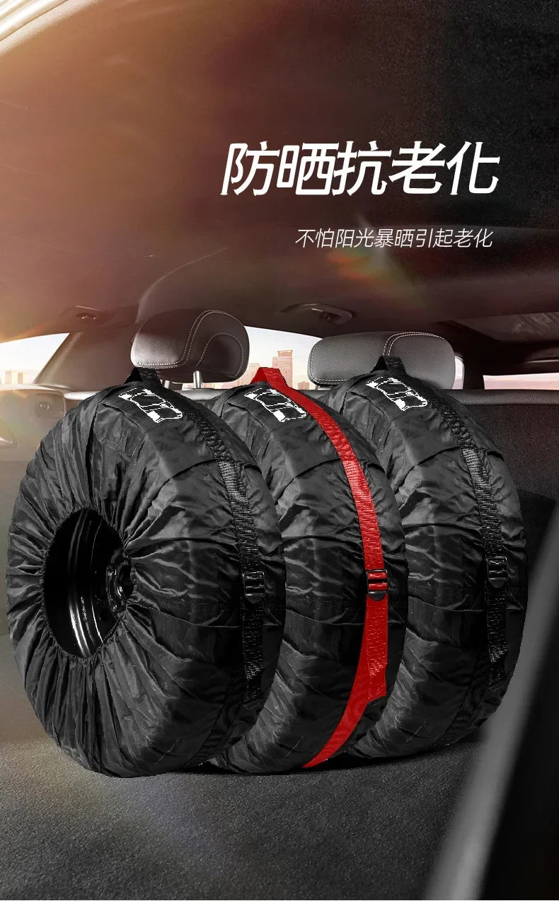 Universal Car Spare Tire Cover Waterproof Dustproof Storage Protector - 11