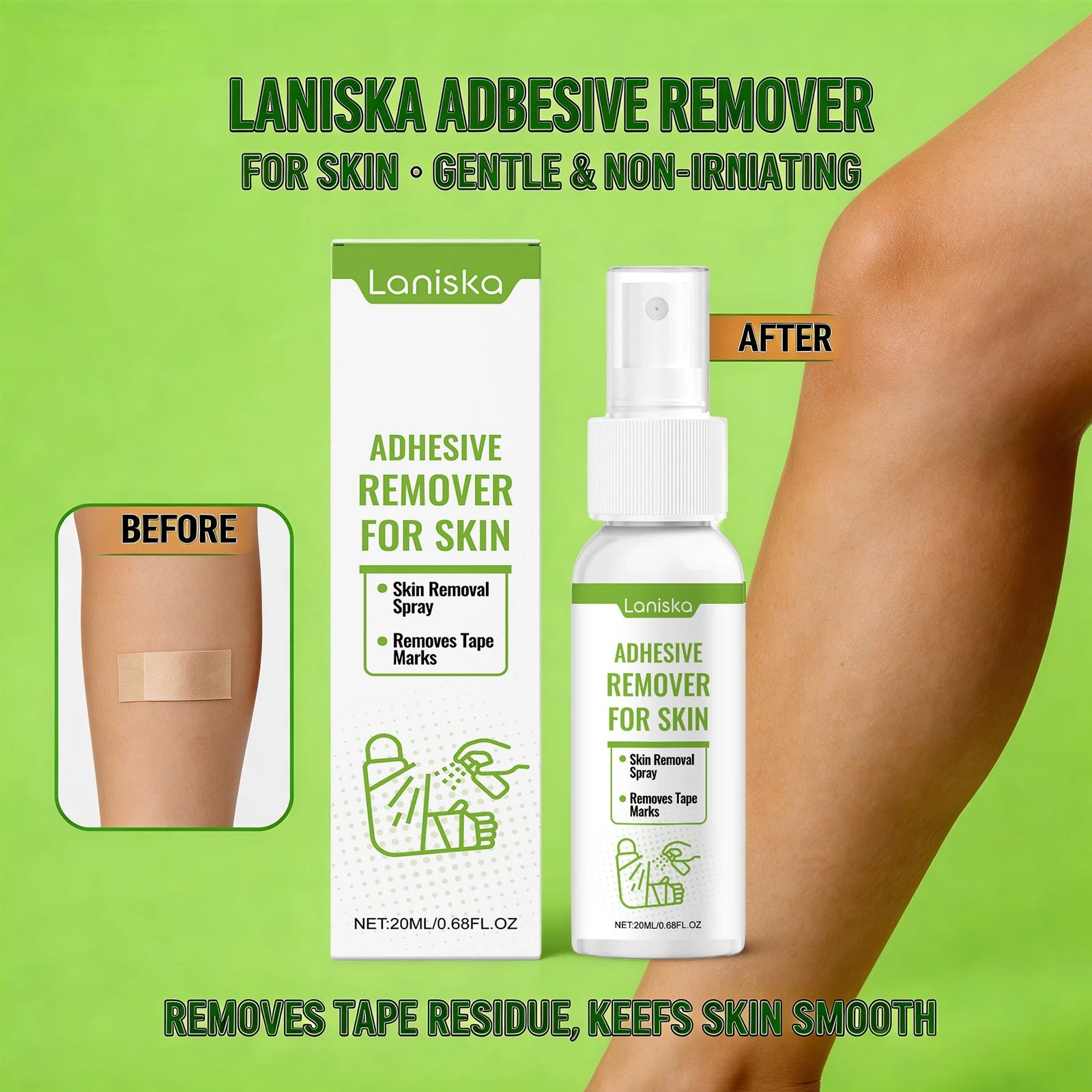 Gentle Adhesive Remover Spray for Skin Tape Marks - 2